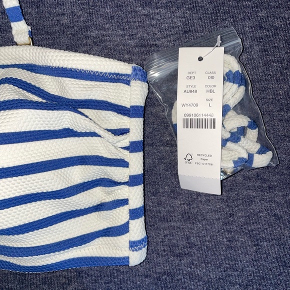 JCREW high cut waist bikini and bandeau top (never worn) - Picture 2 of 3